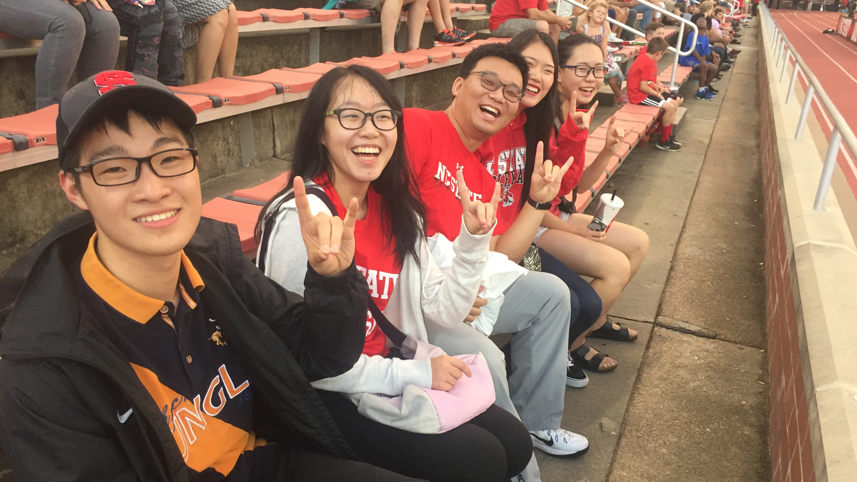 IEP students at an NC State soccer game.
